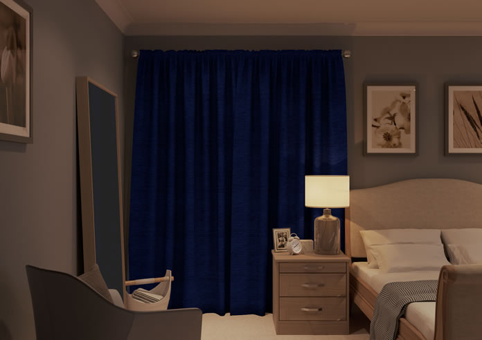 Kent, Navy - Made to Measure Curtains - Image 7